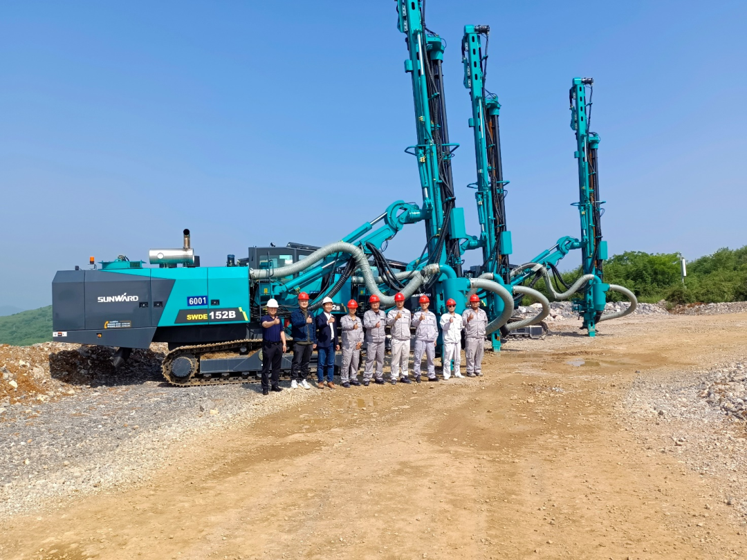 携手中建材!凿岩设备助建九江年产3000万吨砂石骨料开采项目