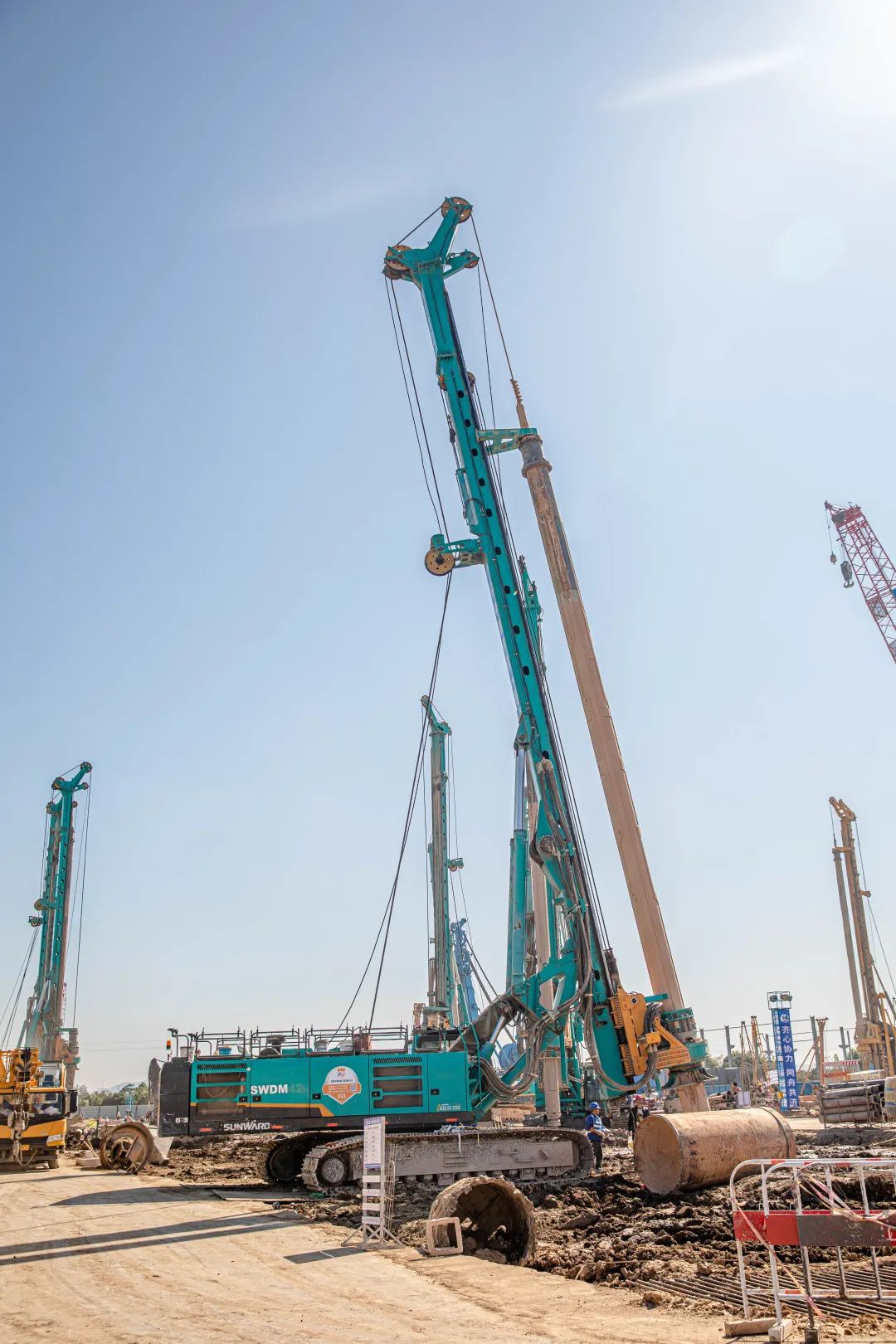 “山河绿”再现大湾区!旋挖钻机组团助建广州白云机场项目