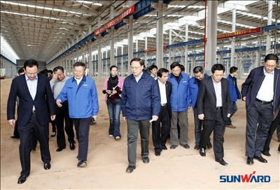长沙市市长张剑飞一行调研