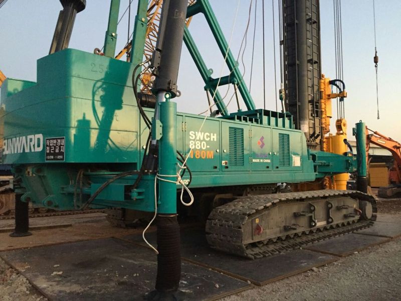 SWCH880-180M全液压履带桩机闪亮登陆韩国