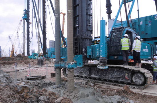 中国好机器！双轴钻机新加坡施工获赞