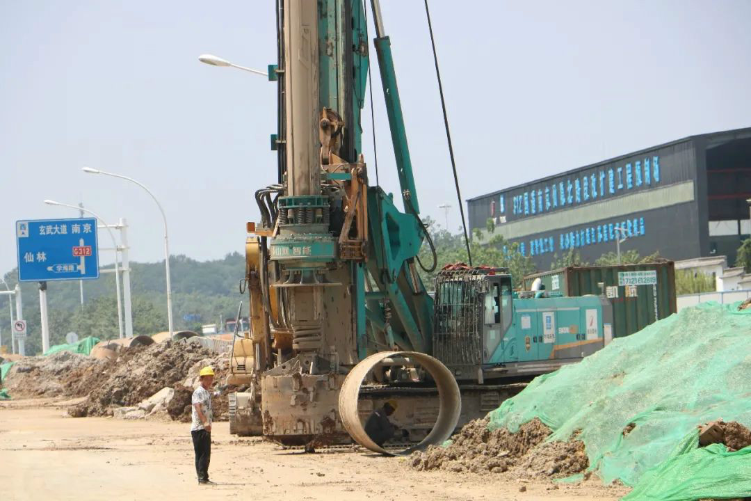 强悍表现赢青睐！360H旋挖钻助力南京312国道改扩建