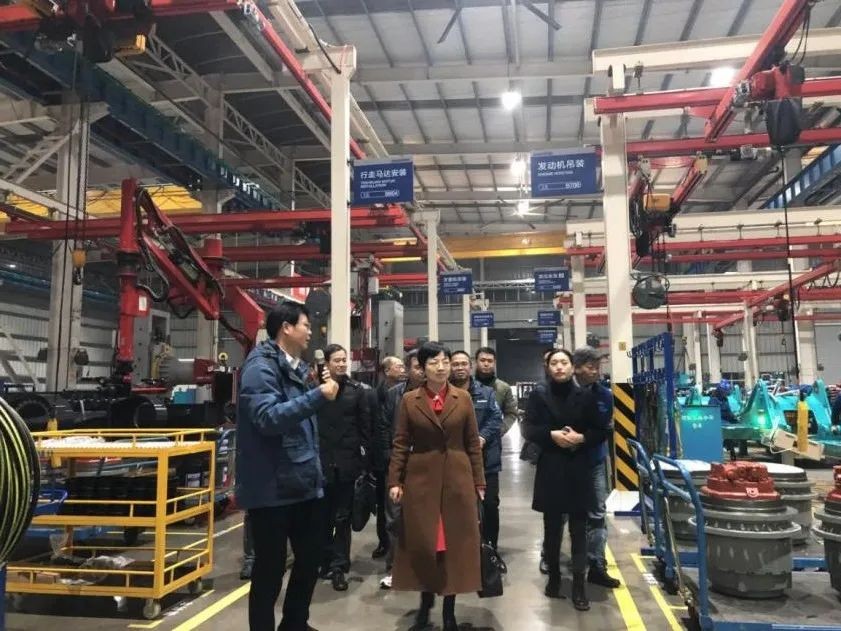 省工信厅副厅长彭涛一行调研
