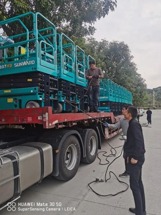 新年伊始，山河高机再次发货华南市场