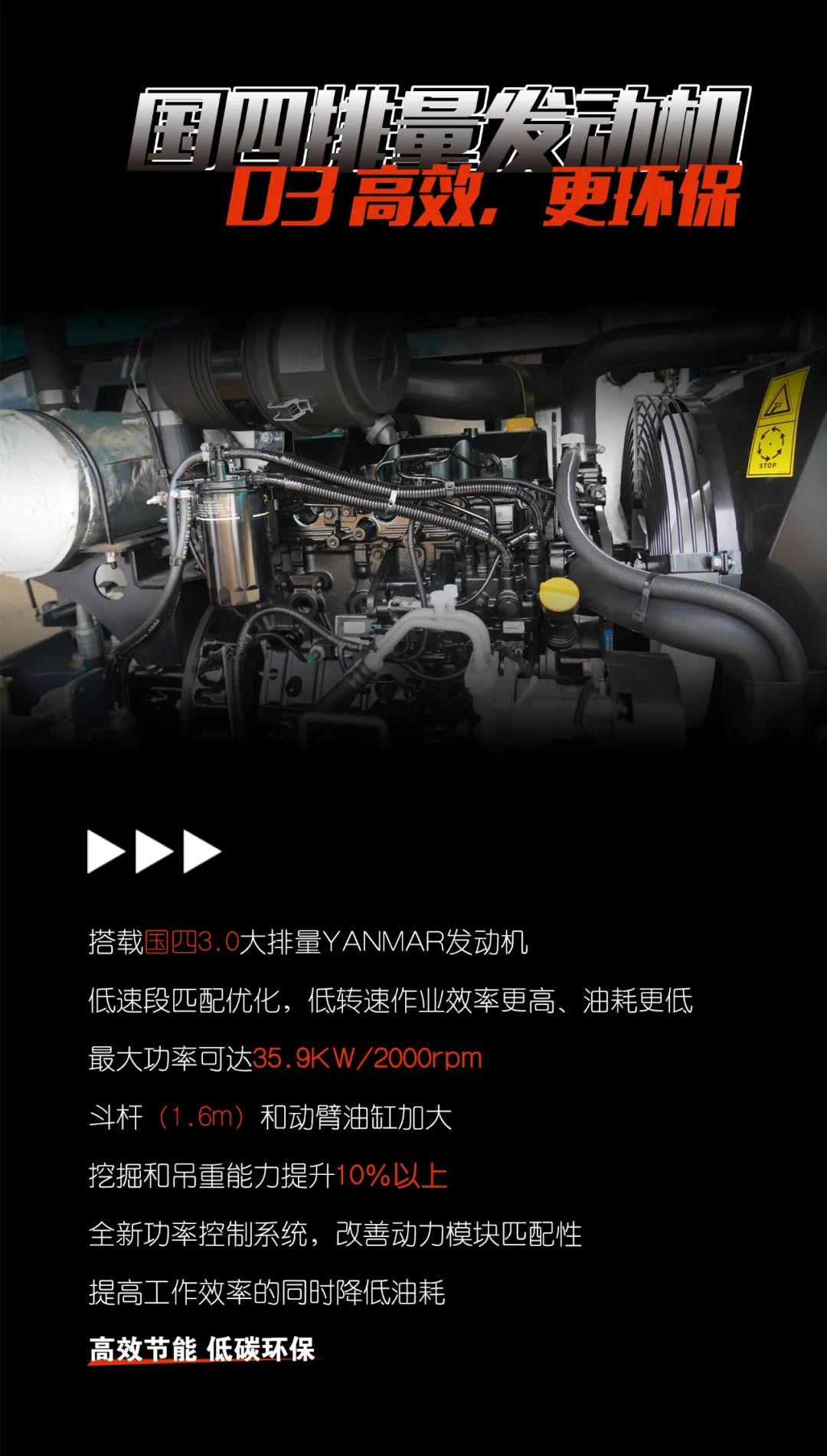 一图读懂 | 献礼七一 · SWE60F挖掘机低碳来袭