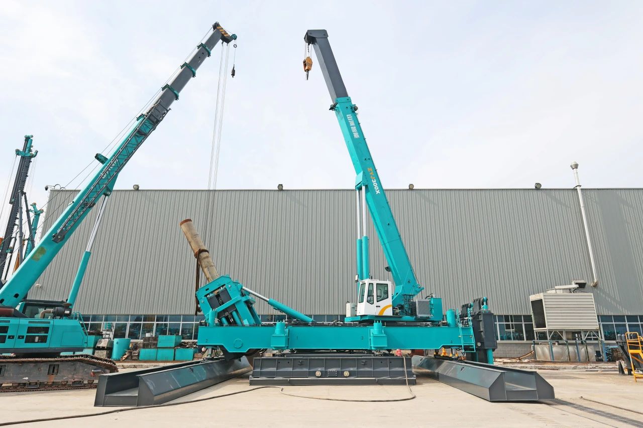 “山河绿”闪耀西子湖畔！ZYJ300X斜桩压桩机强势来袭