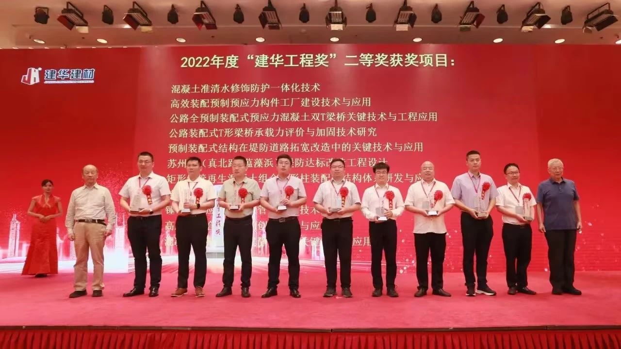 喜讯！荣获“建华工程奖”二等奖