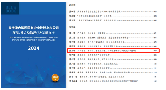喜讯！再次入选“大湾区国企ESG发展指数”榜单