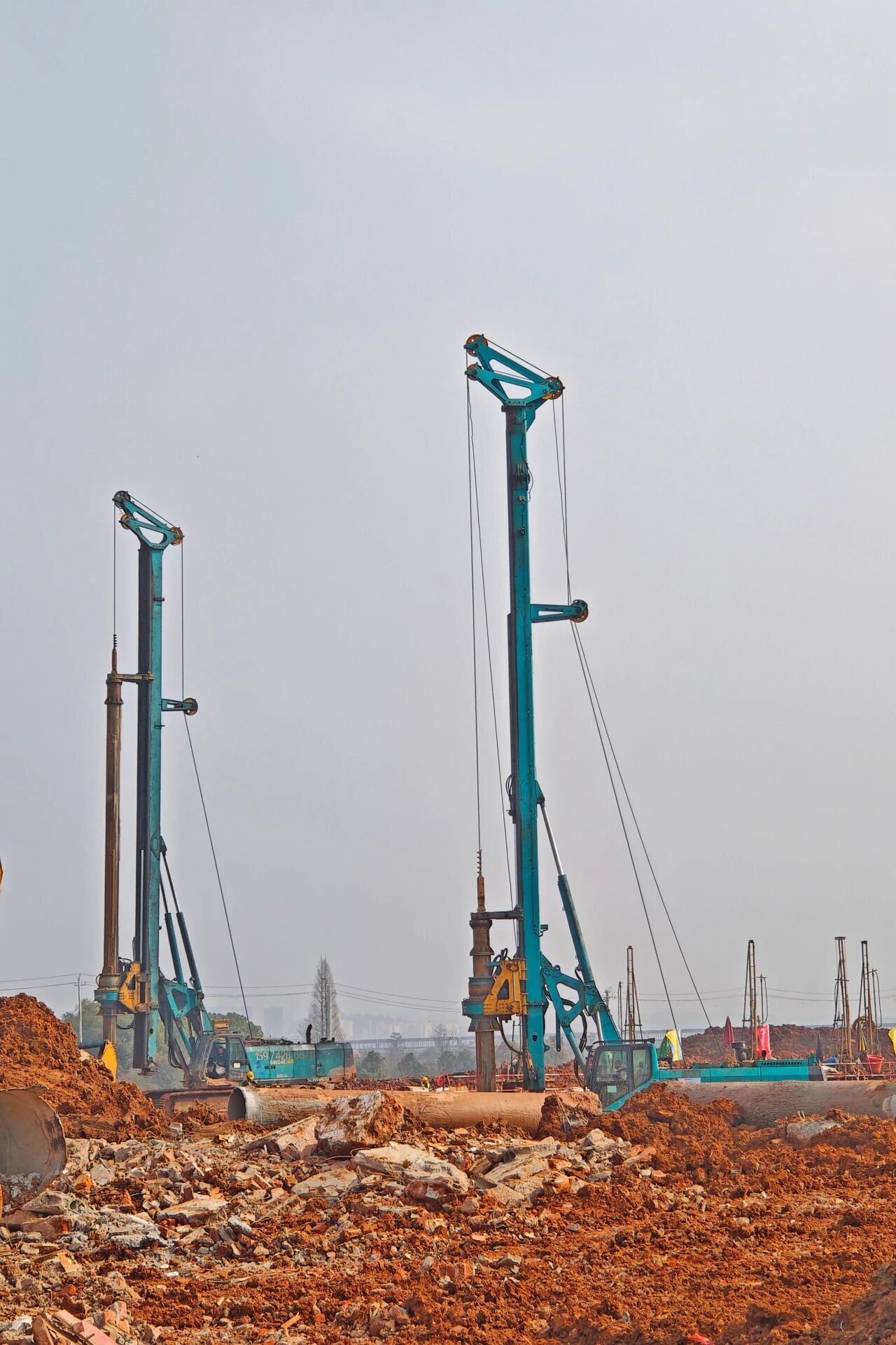 刷新“进度条”、构筑新地标！旋挖集群助力长沙奥体中心建设
